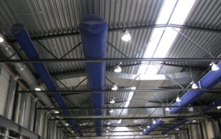 Ductos textiles para distribucion y difusion de aire en plantas industriales